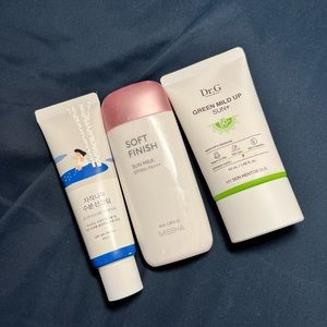 Asian SPF Bundle of 3 - Missha, Round Lab, Dr. G